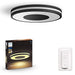 Philips Hue White ambiance Being - Ceiling lamp - LED - 22.5 W (equivalent 204 W) - class F - warm to cool white light - 2200-6500 K - black