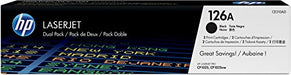 Best Value HP CE310AD 126A Original LaserJet Toner Cartridges, Black, Pack of 2
