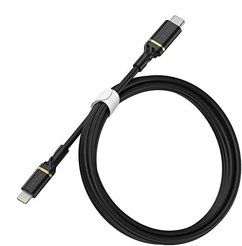 OtterBox Standard - Lightning cable - Lightning male to USB-C male - 2 m - black shimmer - USB Power Delivery (60W) - for Apple iPad/iPhone/iPod (Lightning)