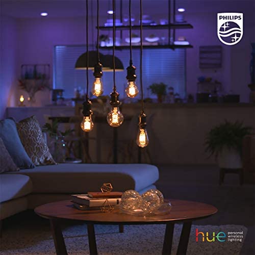 Philips Hue White - LED filament light bulb - shape: ST64 - E27 - 7 W (equivalent 40 W) - class A+ - soft white light - 2100 K