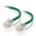 C2G Cat5e Non-Booted Unshielded (UTP) Network Patch Cable - Patch cable - RJ-45 (M) to RJ-45 (M) - 3 m - UTP - CAT 5e - stranded, uniboot - green
