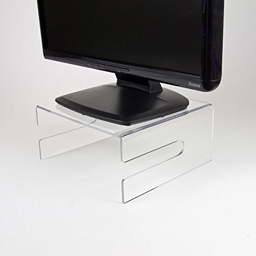 Newstar Transparent Monitor Stand (Clear Acrylic) - Monitor stand - transparent