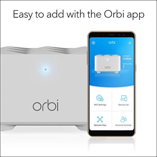 NETGEAR Orbi WiFi System RBK50 - Wi-Fi system (router, extender) - up to 5,000 sq.ft - mesh - GigE - 802.11a/b/g/n/ac - Tri-Band