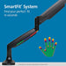 Kensington SmartFit One-Touch Height Adjustable Single Monitor Arm - Mounting kit - for Monitor (adjustable arm) - screen size: 13"-32" - desktop, C-clamp, grommet, desk-mountable