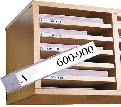 Best Value 3L Label Holders Polypropylene Self-adhesive 62x150mm Ref 10345 [Pack of 6]