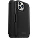 OtterBox - Flip cover for mobile phone - with MagSafe - synthetic leather, magnet - shadow black - for Apple iPhone 13 Pro Max