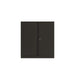 Best Value Bisley Two Door Steel Storage Cupboard Low 1000mm Cupboard with Shelf Black 158423