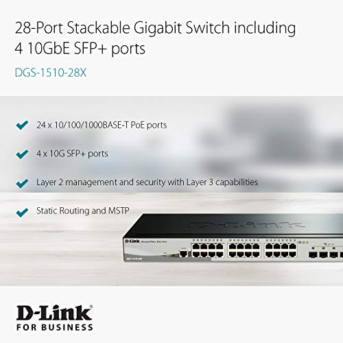 28-Port Gig Stackable Smart Managed Sw