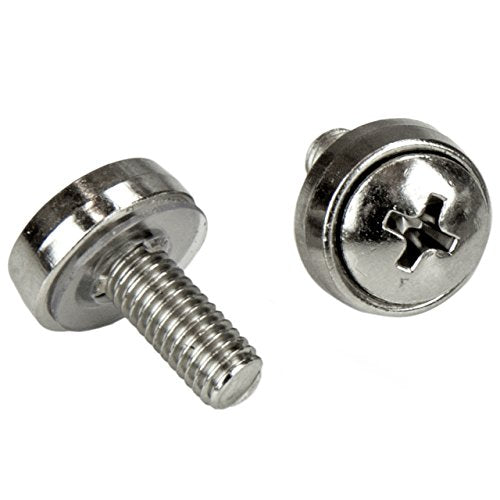 StarTech.com Rack Screws  20 Pack  Installation Tool  12 mm M5 Screws  M5 Nuts  Cabinet Mounting Screws and Cage Nuts (CABSCRWM520)