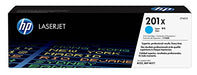 HP 201X - CF401X - 1 x Cyan - Toner cartridge - High Yield - For Color LaserJet M277dn, M277dw, Color LaserJet Pro M252dn, M252dw, M252n, M277dw, M277n