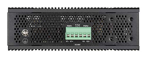 D-Link DIS 200G-12PS - Switch - Managed - 10 x 10/100/1000 (8 PoE+) + 2 x SFP - DIN rail mountable, wall-mountable - PoE+ (240 W) - AC 120/230 V / DC 46 - 54 V