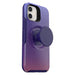 OtterBox Otter + Pop Symmetry Series - Back cover for mobile phone - polycarbonate, synthetic rubber - violet dusk