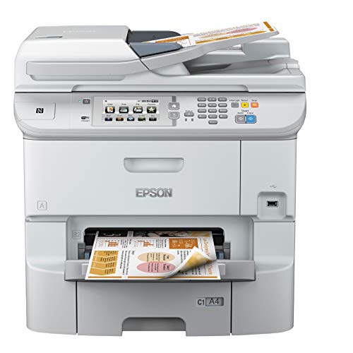 Epson WorkForce Pro WF-6590DWF - Multifunction printer - colour - ink-jet - A4 (210 x 297 mm) (original) - A4/Legal (media) - up to 22 ppm (copying) - up to 24 ppm (printing) - 580 sheets - 33.6 Kbps - USB 2.0, Gigabit LAN, Wi-Fi(n), USB host, NFC