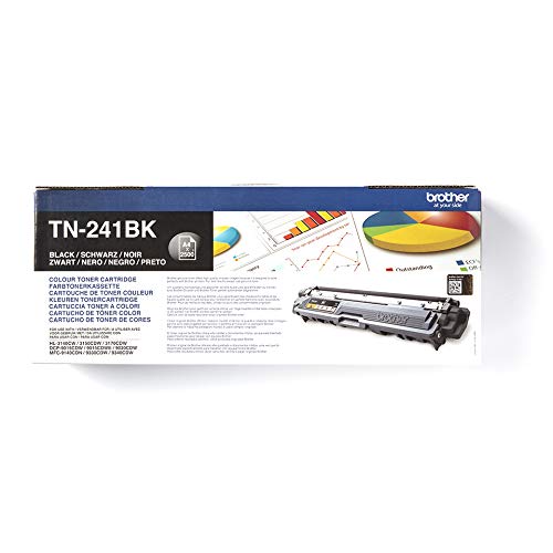 Brother TN241BK - Black - original - toner cartridge - for Brother DCP-9015, DCP-9020, HL-3140, HL-3150, HL-3170, MFC-9140, MFC-9330, MFC-9340