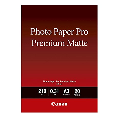 Canon Pro Premium PM-101 - Smooth matte - 310 micron - A3 (297 x 420 mm) - 210 g/m - 20 sheet(s) photo paper - for PIXMA PRO-1, PRO-10, PRO-100
