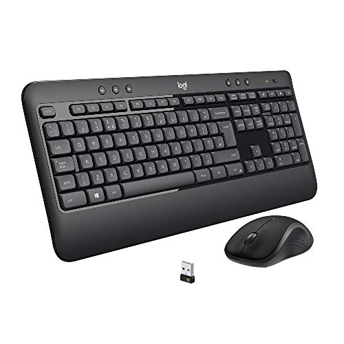 Logitech MK540 Advanced - Keyboard and mouse set - wireless - 2.4 GHz - QWERTY - UK