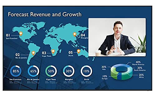 BenQ CS6501 - 65" Diagonal Class CS Series LED display - conference - 4K UHD (2160p) 3840 x 2160 - D-LED Backlight - black