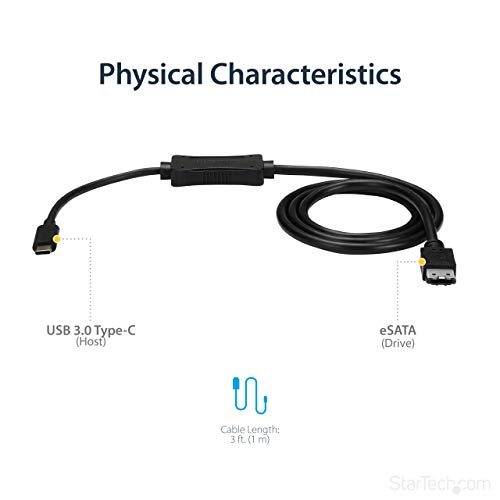 StarTech Cable USB C to eSATA Cable