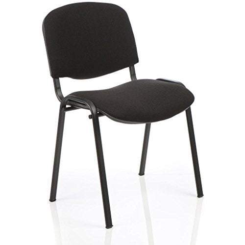 ISO Stacking Chair Black Fabric Black Frame BR000055