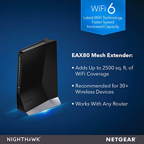Netgear Nighthawk AX8 EAX80 - Wi-Fi range extender - 4 ports - GigE - Wi-Fi 6 - 2.4 GHz, 5 GHz
