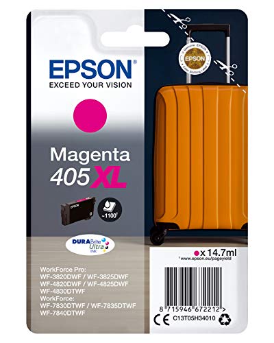 Epson 405XL - 14.7 ml - XL - magenta - original - blister - ink cartridge - for WorkForce WF-7830, 7835, 7840, WorkForce Pro WF-3820, 3825, 4820, 4825, 4830, 7840
