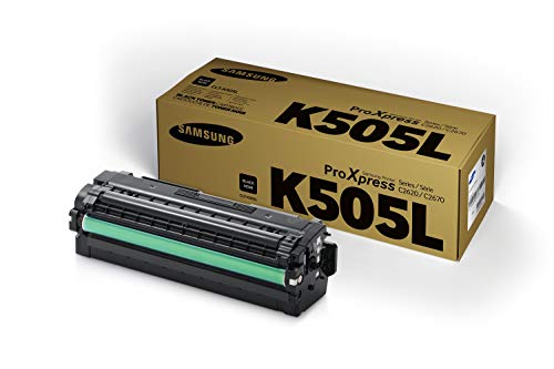 Samsung CLT-K505L - High Yield - black - original - toner cartridge (SU168A) - for ProXpress SL-C2620DW, SL-C2670FW, SL-C2680FX