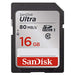 SanDisk Ultra - Flash memory card - 16 GB - Class 10 - SDHC UHS-I