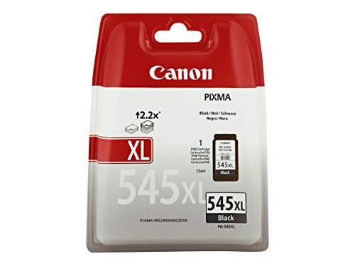 Canon PG-545XL - 8286B004 - 1 x Black - High Yield - Blister with security - Ink Cartridge - For PIXMA iP2850,MG2450,MG2550,MG2555,MG2950,MG2950S,MX495