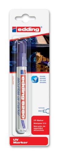 Best Value edding 8280 UV Marker - x1 Blister Carded Ultra Violet