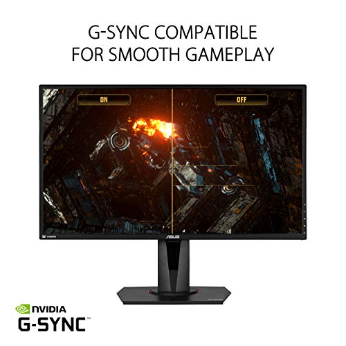 ASUS TUF Gaming VG27BQ - LED monitor - 27" - 2560 x 1440 WQHD @ 155 Hz - TN - 350 cd/m - 1000:1 - HDR10 - 0.4 ms - 2xHDMI, DisplayPort - speakers - black