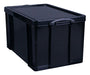 Best Value Really Useful Storage Box 84 Litre Solid Black