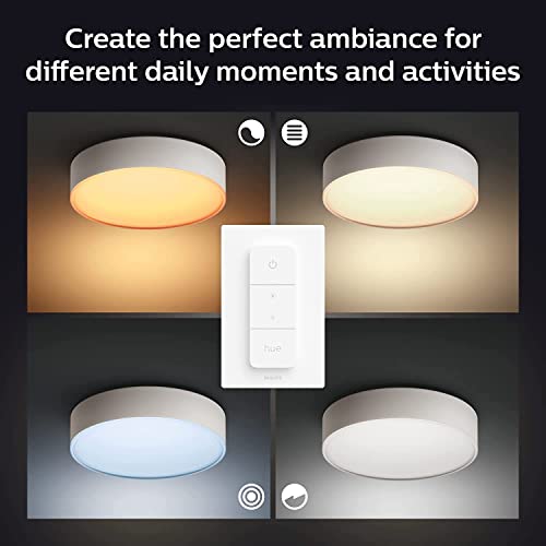 Philips Hue White ambiance Enrave Medium - Ceiling lamp - LED - 19.2 W - cool white/warm white light - 2200-6500 K - white