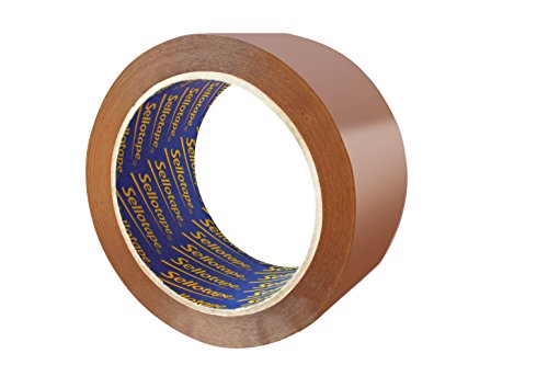 Best Value Sellotape Case Sealing Tape, 50 mm x 66 m - Brown [Pack of 6]