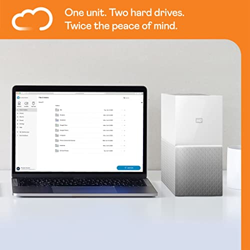 WD My Cloud Home Duo WDBMUT0040JWT - Personal cloud storage device - 4 TB - HDD 2 TB x 2 - Gigabit Ethernet