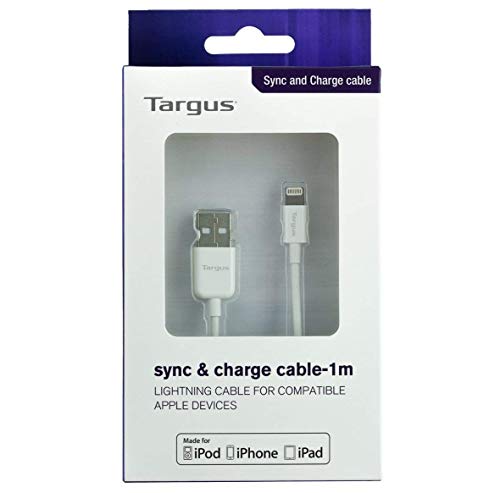 Targus - Lightning cable - Lightning male to USB male - 1 m - white - for Apple iPad/iPhone/iPod (Lightning)