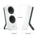 Logitech Z207 - Speakers - for PC - 2.0-channel - wireless - Bluetooth - 5 Watt (Total) - white