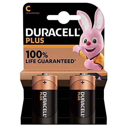 Duracell Plus Power C Battery PK2
