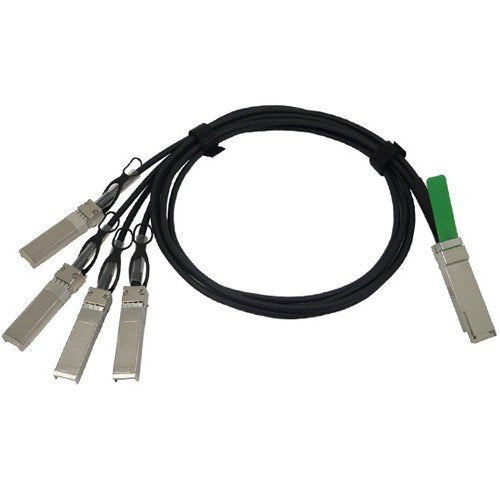 Cisco - Network cable - SFP+ to QSFP+ - 1 m - tan - for P/N: N3K-C34180YC, NC55-36X100G-S, NC55-MPA-1TH2H-S, UCSC-MLOM-C25Q-04, UCSC-PCIE-C25Q-04