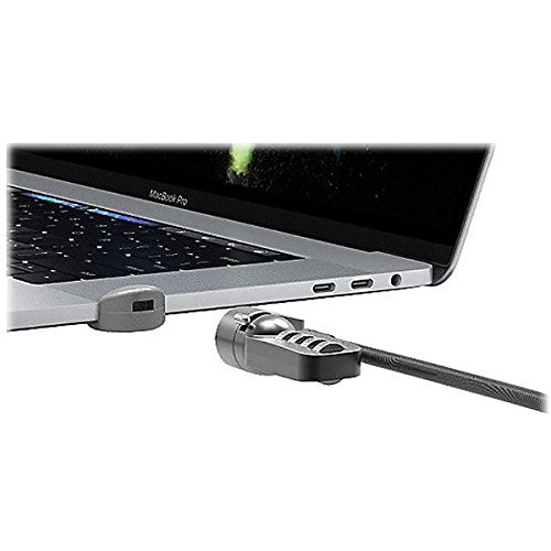 Compulocks MacBook Pro Touch Bar Lock Adapter With Combination Cable Lock - System security kit - silver - for Apple MacBook Pro with Touch Bar 13.3" 4x Thunderbolt 3 (Late 2016, Mid 2017, Mid 2018, Mid 2019, Early 2020), MacBook Pro with Touch Bar 15.4" (Late 2016, Mid 2017, Mid 2018, Mid 2019)