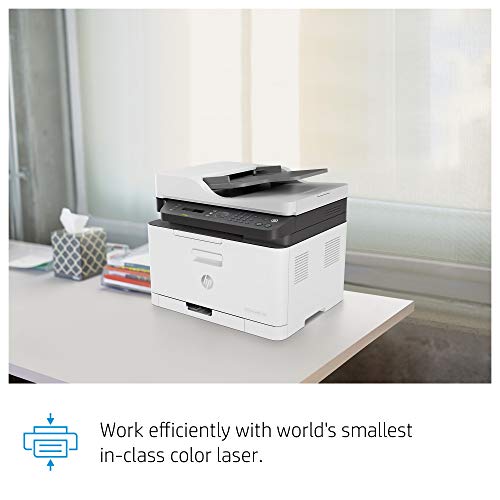HP Color Laser MFP 179fnw - Multifunction printer - colour - laser - A4 (210 x 297 mm) (original) - A4/Letter (media) - up to 18 ppm (copying) - up to 18 ppm (printing) - 150 sheets - 33.6 Kbps - USB 2.0, LAN, Wi-Fi(n)