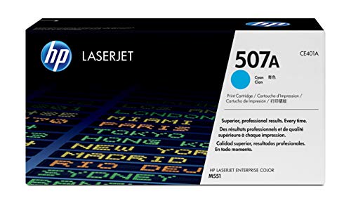 Best Value HP CE401A 507A Original LaserJet Toner Cartridge, Cyan, Pack of 1