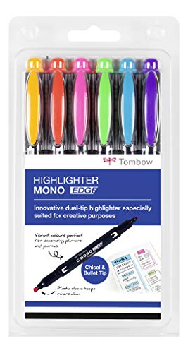 Best Value Tombow MONO Edge Highlighters - Set of 6