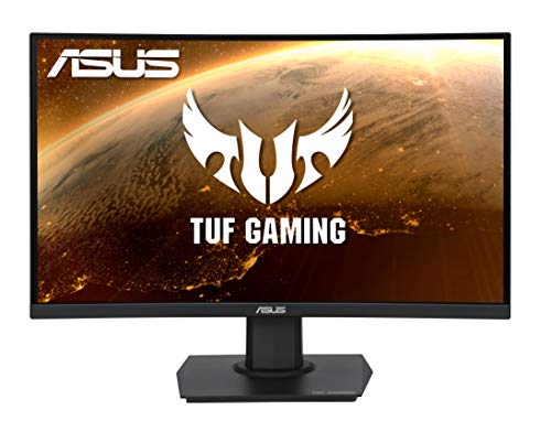 ASUS TUF Gaming VG24VQE - LED monitor - curved - 23.6" - 1920 x 1080 Full HD (1080p) @ 165 Hz - VA - 250 cd/m - 3000:1 - 1 ms - 2xHDMI, DisplayPort - speakers - black