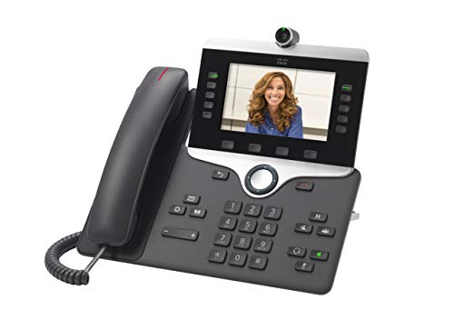 Cisco IP Phone 8865 - IP video phone - with digital camera, Bluetooth interface - IEEE 802.11a/b/g/n/ac (Wi-Fi) - SIP, SDP - 5 lines - charcoal