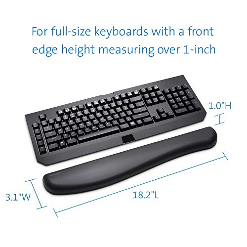 Kensington ErgoSoft Wrist Rest for Mechanical & Gaming Keyboards - Keyboard wrist rest - black