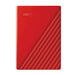 WD My Passport WDBPKJ0040BRD - Hard drive - encrypted - 4 TB - external (portable) - USB 3.2 Gen 1 - 256-bit AES - red