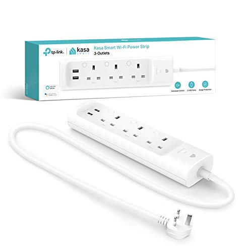 TP-Link Kasa KP303 - Smart power strip - Wi-Fi - input: 3-pole - output connectors: 3 (2 x USB, 3 x power)