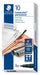 Best Value Staedtler Lumocolor Permanent Pen 317-9 Medium 1.0mm Line - Black (Pack of 10)