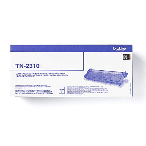 Brother TN2310 - Black - original - toner cartridge - for Brother DCP-L2500, L2520, L2560, HL-L2300, L2340, L2360, L2365, MFC-L2700, L2720, L2740