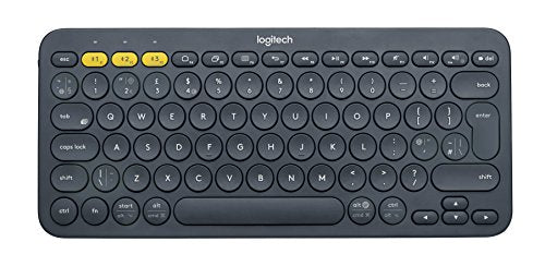 Logitech K380 Multi-Device Bluetooth Keyboard - Keyboard - Bluetooth - Spanish - black